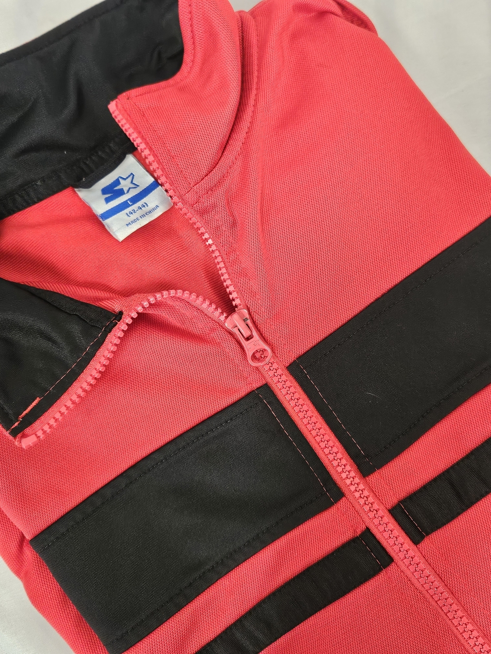 STARTER Vintage Red‎ and Black Lightweight Zip Jacket